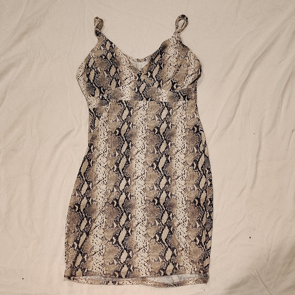 Snake Print Dress